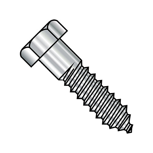 1/2X4 1/2 Hex Lag Screw 18-8 Stainless Steel (Pack Qty 25) BC-5072L188