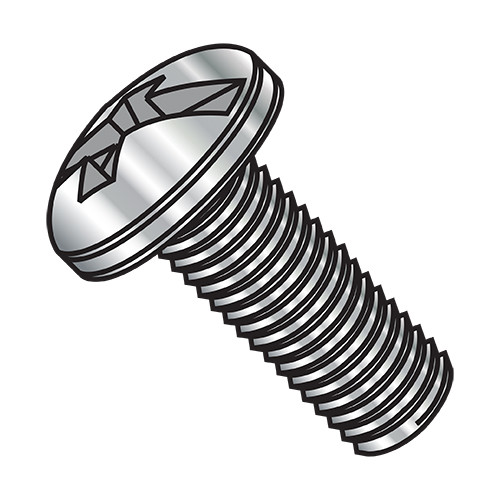 8-32X1/4 Combination Slotted/Phillip Pan Head Machine Screw Full Thread 18-8 Stainless Steel (Pack Qty 5,000) BC-0804MCP188