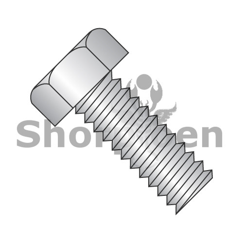 8-32X3/8 Unslotted Indented Hex Head Machine Screw Fully Threaded 18-8 Stainless Steel (Pack Qty 5,000) BC-0806MH188