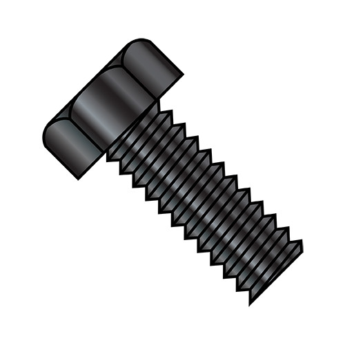 10-32X3/4 Unslotted Indented Hex Head Machine Screw Fully Threaded Black Oxide (Pack Qty 5,000) BC-1112MHB