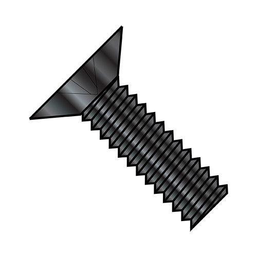 0-80X5/16 Phillips Flat 100 Degree Machine Screw Fully Threaded 18 8 Stainless Steel Black (Pack Qty 5,000) BC--005MP1188B