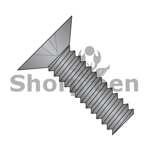 2-56X3/16 Phillips Flat 100 Degree Machine Screw Fully Threaded 18 8 Stainless Steel Black (Pack Qty 5,000) BC-0203MP1188B