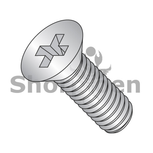 4-40X1 Phillips Flat Machine Screw Fully Threaded 18 8 Stainless Steel (Pack Qty 5,000) BC-0416MPF188
