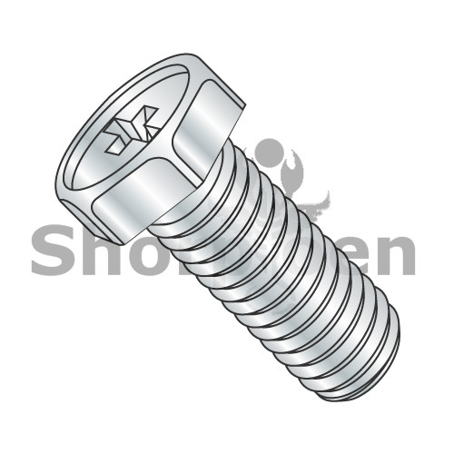 10-32X3/8 Phillips Indented Hex Head Machine Screw Fully Threaded Zinc (Pack Qty 9,000) BC-1106MPH