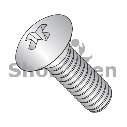 8-32X5/16 Phillips Oval Machine Screw Fully Threaded 18 8 Stainless Steel (Pack Qty 5,000) BC-0805MPO188