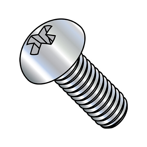 10-32X1 3/4 Phillips Round Machine Screw Fully Threaded Zinc (Pack Qty 2,000) BC-1128MPR