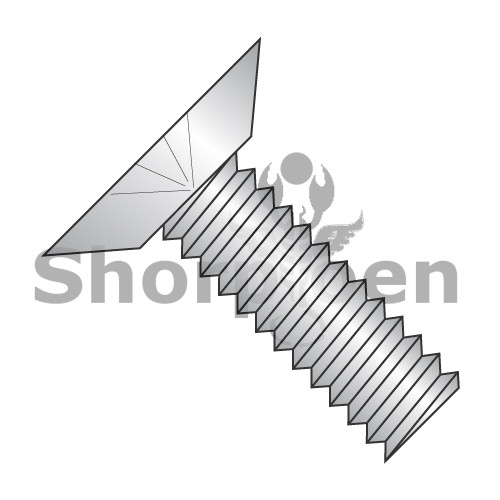 10-24X1 Phillips Flat Undercut Machine Screw Fully Threaded 18-8 Stainless Steel (Pack Qty 2,500) BC-1016MPU188