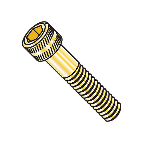 3/8-16X2 3/4 MS16997, Military Socket Head Cap Screw Cadmium Yellow DFAR (Pack Qty 10) BC-MS16997-106