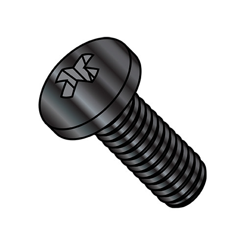 10-32X5/8 MS51958-B Phil Pan Machine Screw Fine Full Thread 300 Series S/S DFAR Black Oxide (Pack Qty 1,000) BC-MS51958-64B