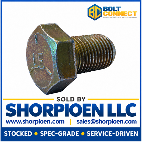 3/8-24X3/4 MS90726 Military Hex Head Cap Screw Fine Thread Cadmium Yellow Grade 5 DFAR (Pack Qty 1,000) BC-MS90726-58