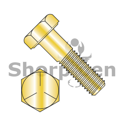 3/8-24X3/4 MS90726 Military Hex Head Cap Screw Fine Thread Cadmium Yellow Grade 5 DFAR (Pack Qty 1,000) BC-MS90726-58