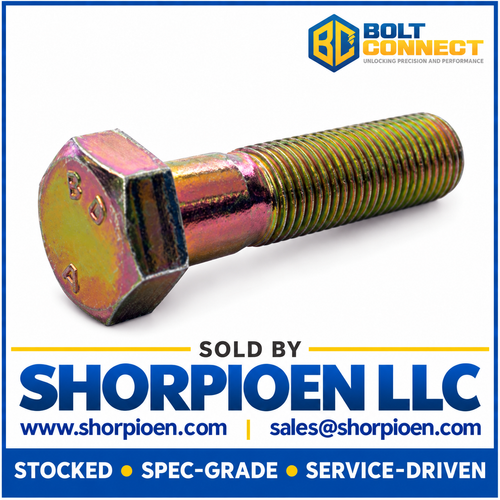 B1/4-28X3/4 MS90727, Alloy Steel B1821 Fine Cap Screw Per ASTM A354BD Zinc Yellow DFAR (Pack Qty 2,700) BC-BH025F075N