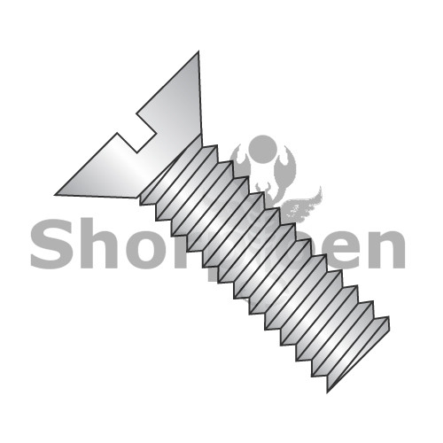 4-40X3/4 Slotted Flat Machine Screw Fully Threaded 18-8 Stainless Steel (Pack Qty 5,000) BC-0412MSF188