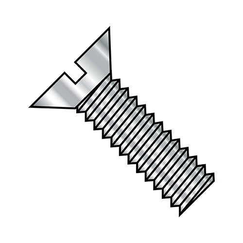 5/16-18X2 1/2 Slotted Flat Machine Screw Fully Threaded 18-8 Stainless Steel (Pack Qty 500) BC-3140MSF188