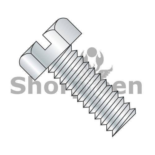 8-32X1 1/2 Slotted Indented Hex Head Machine Screw Fully Threaded Zinc (Pack Qty 3,000) BC-0824MSH