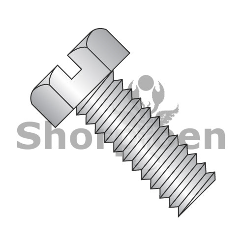 4-40X3/8 Slotted Indented Hex Head Machine Screw Fully Threaded 18-8 Stainless Steel (Pack Qty 5,000) BC-0406MSH188