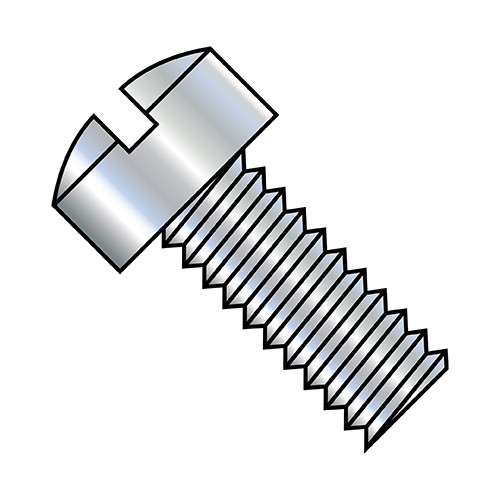 4-40X1/2 Slotted Fillister Head Machine Screw Fully Threaded Zinc (Pack Qty 10,000) BC-0408MSL