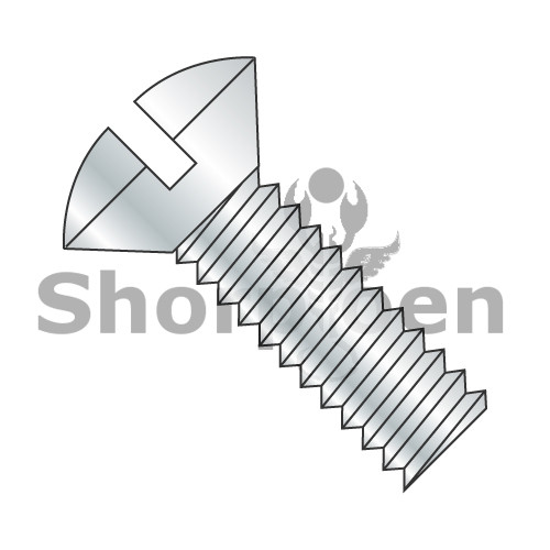 6-32X1/4 Slotted Oval Machine Screw Fully Threaded Zinc (Pack Qty 10,000) BC-0604MSO