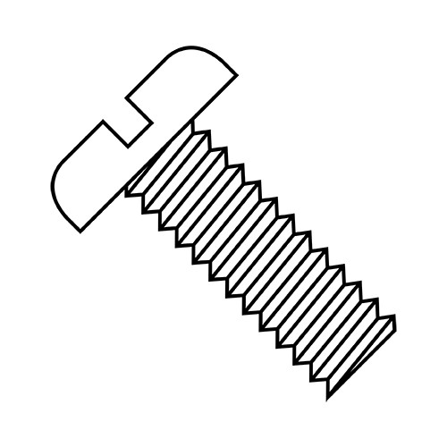 10-24X1/4 Slotted Pan Machine Screw Fully Threaded Nylon (Pack Qty 2,500) BC-1004MSPN