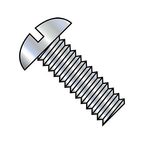 1/2-13X5 Slotted Round Machine Screw Fully Threaded Zinc (Pack Qty 150) BC-5080MSR