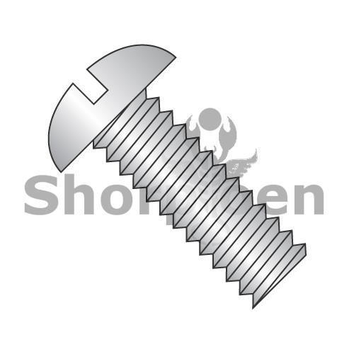 4-40X3/8 Slotted Round Machine Screw Fully Threaded 18-8 Stainless Steel (Pack Qty 5,000) BC-0406MSR188