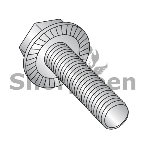 10-32X3/4 Serrated Hex Flanged Washer Full Thread Screw 18-8 Stainless Steel (Pack Qty 2,000) BC-1112MWW188