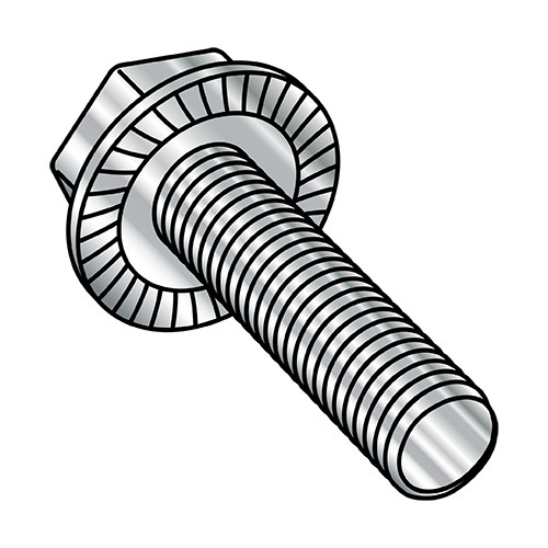 1/2-13X3/4 Serrated Hex Flanged Washer Full Thread Screw 18-8 Stainless Steel (Pack Qty 200) BC-5012MWW188
