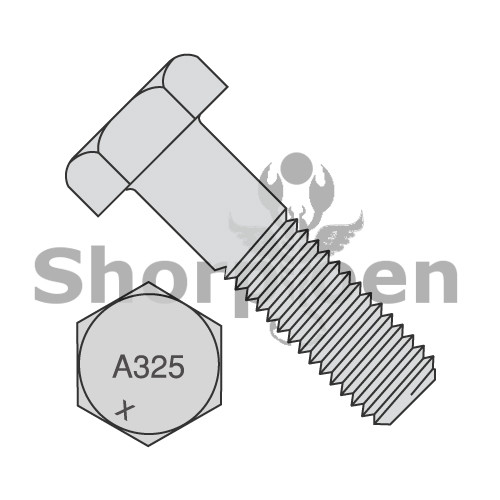 7/8-9X2 Heavy Hex Structural Bolts A 325 1 Hot Dipped Galvanized Made in North America (Pack Qty 50) BC-8732A325-1G