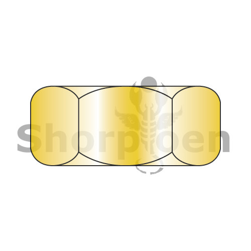 3/8-16 Finished Hex Nut Zinc Yellow (Pack Qty 1,500) BC-37NFY