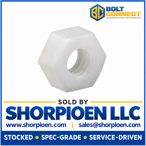 2-56 Hex Nut Nylon (Pack Qty 2,500) BC-02NHN