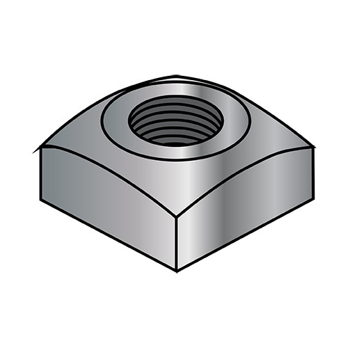 5/8-11 Regular Square Nut Hot Dipped Galvanized (Pack Qty 200) BC-62NQRG