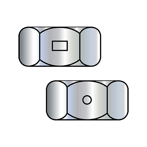 10-24 Two Way Reversible Hex Lock Nut Zinc And Wax (Pack Qty 4,000) BC-10NY