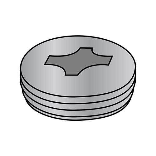 1/2-14 Phillips Pipe Plug Die Cast Zinc Alloy (Pack Qty 1,000) BC-00500PPPA