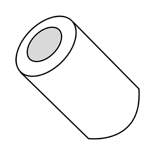 10X1/8 One Half Round Spacer Nylon (Pack Qty 1,000) BC-500210RSN