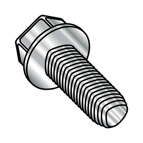 1/4-20X1/2 Unslotted Ind Hex Wash Thread Rolling Screws Full Thread 410 Stainless Passivate Wax (Pack Qty 1,000) BC-1408RW410