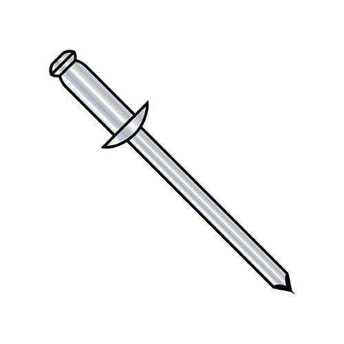 1/4X .876-1.0 Steel Zinc Rivet With Steel Mandrel (Pack Qty 1,000) BC-SDS816