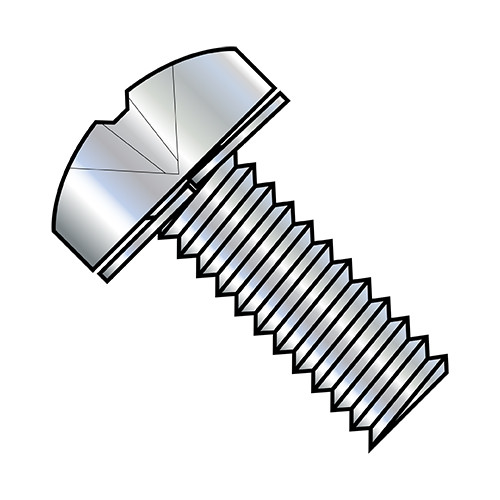 8-32X3/4 Phillips Pan Split Lock Washer Sems Fully Threaded Zinc (Pack Qty 7,000) BC-0812SPP