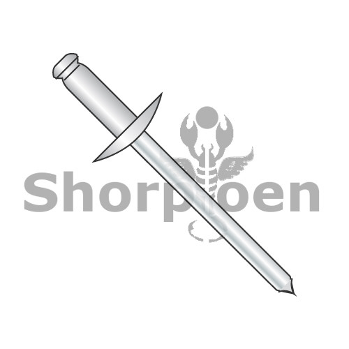 3/16X.50-.62 Large Flange Stainless Steel Rivet With Steel Mandrel (Pack Qty 2,000) BC-SSDS610L