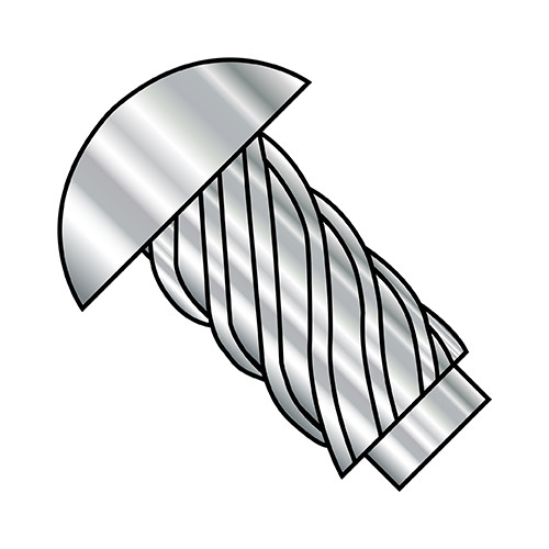 10X3/8 Round Head Type U Drive Screw 316 Stainless Steel (Pack Qty 10,000) BC-1006U316