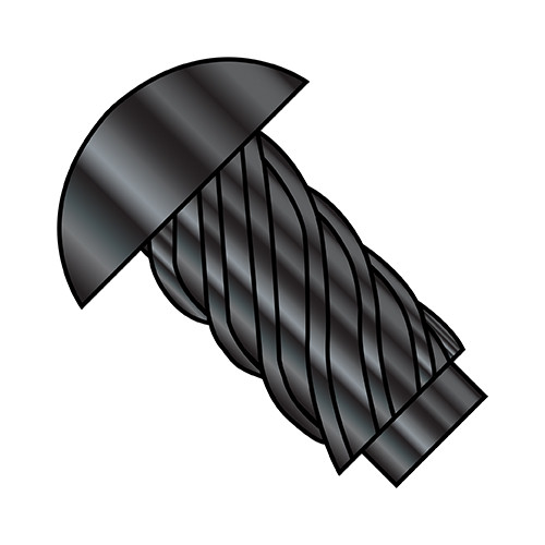 14X1/2 Round Head Type U Drive Screw Black Oxide (Pack Qty 3,000) BC-1408UB