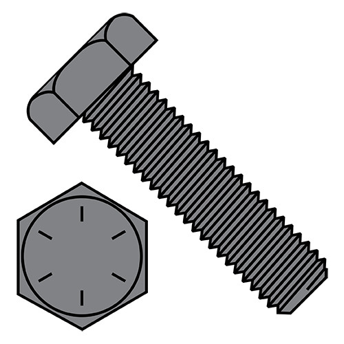 5/16-18X2 Hex Tap Bolt Grade 8 Fully Threaded Plain (Pack Qty 800) BC-3132BHT8P