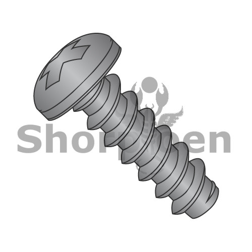 8-18X3/4 Phillips Pan Self Tapping Screw Type B Fully Threaded Black Oxide (Pack Qty 8,000) BC-0812BPPB