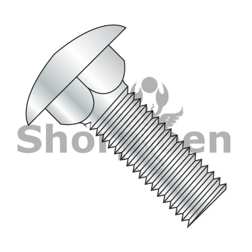 6-32X3/8 Carriage Bolt Fully Threaded Zinc (Pack Qty 10,000) BC-0606C
