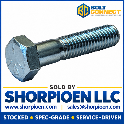 3/8-16X10 Coarse Thread Hex Cap Screw Grade 5 Zinc (Pack Qty 120) BC-37160CH5O