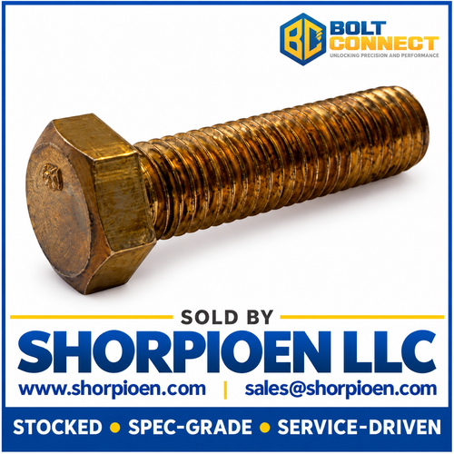 1/2-13X1 Hex Cap Screw Silicone Bronze (Pack Qty 100) BC-5016CHSB