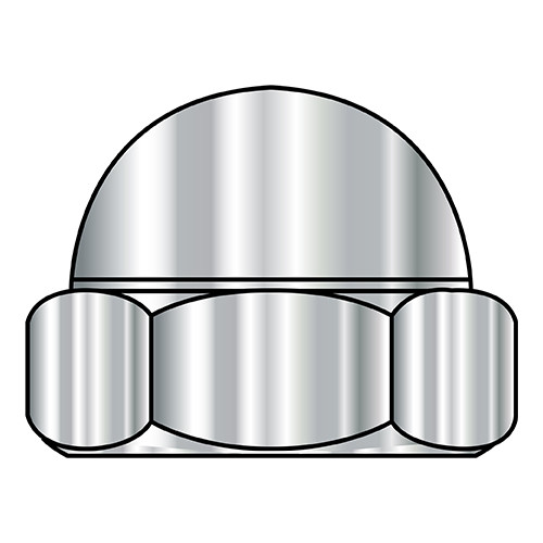 M5-0.8 Metric Din 1587 Domed Cap Acorn Nut A4 Stainless Steel (Pack Qty 3,000) BC-M5D1587A4