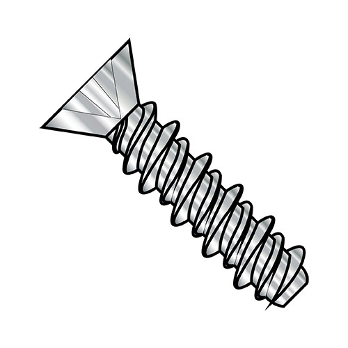 2-32X5/16 Phillips Flat High Low Screw Fully Threaded 18 8 Stainless Steel (Pack Qty 5,000) BC-0205HPF188