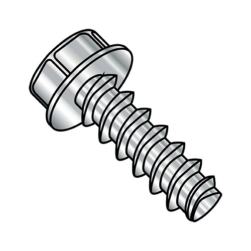8-16X5/8 Unslotted Ind Hex Washer Thread Rolling Screws 48-2 Full Thread 18-8 S/S Passivate Wax (Pack Qty 5,000) BC-0810LW188