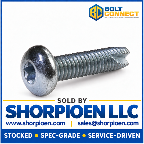 5/16-18X1 1/2 Six Lobe Pan Thread Cutting Screw Type 23 Fully Threaded Zinc (Pack Qty 1,000) BC-31243TP