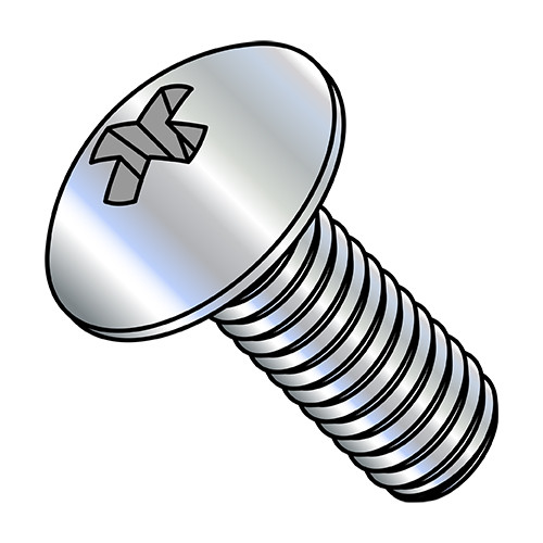 M4-0.7X20 JISB 1111 Class 4.8 Metric Phillips Truss Machine Screw Full Thread Zinc (Pack Qty 7,500) BC-MJ420MPT